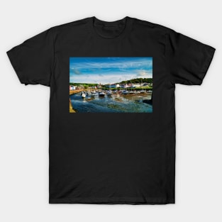 Aberaeron Harbor - Boats - Bright Sunny Summer Day T-Shirt